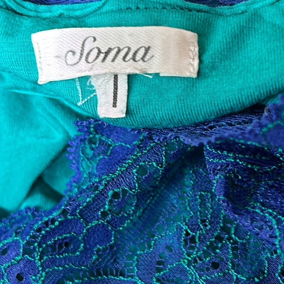 Soma Cool Nights Lace Nightgown size L - Picture 4 of 5